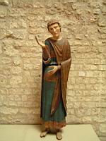 Statue en bois, St-Jean, provient d'un groupe de Descente de Croix (Paris, musee de Cluny)